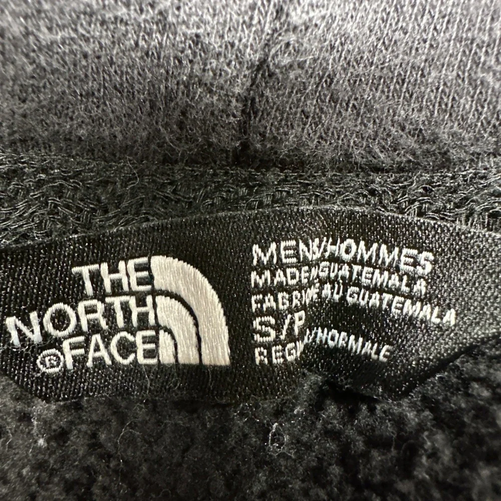 The North Face Hoodie Mens Small Faded Black Spellout‎ Graphic Hike Outdoors